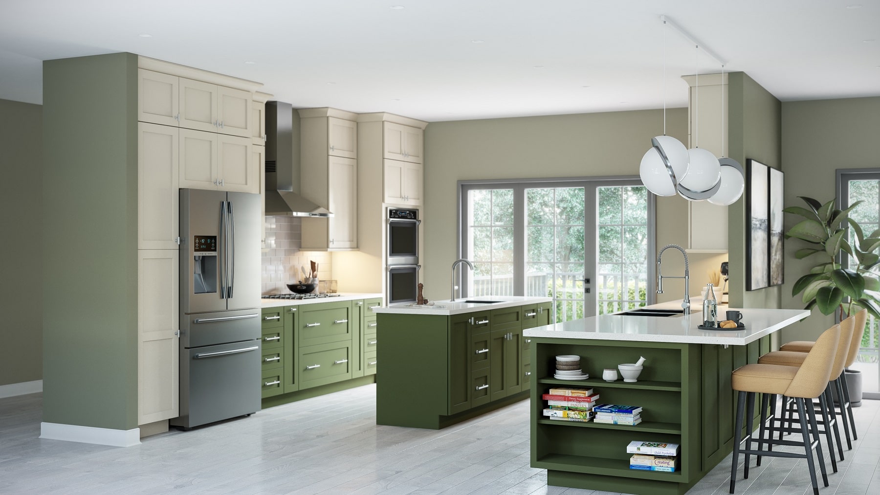 Midtown Hunter Green Shaker