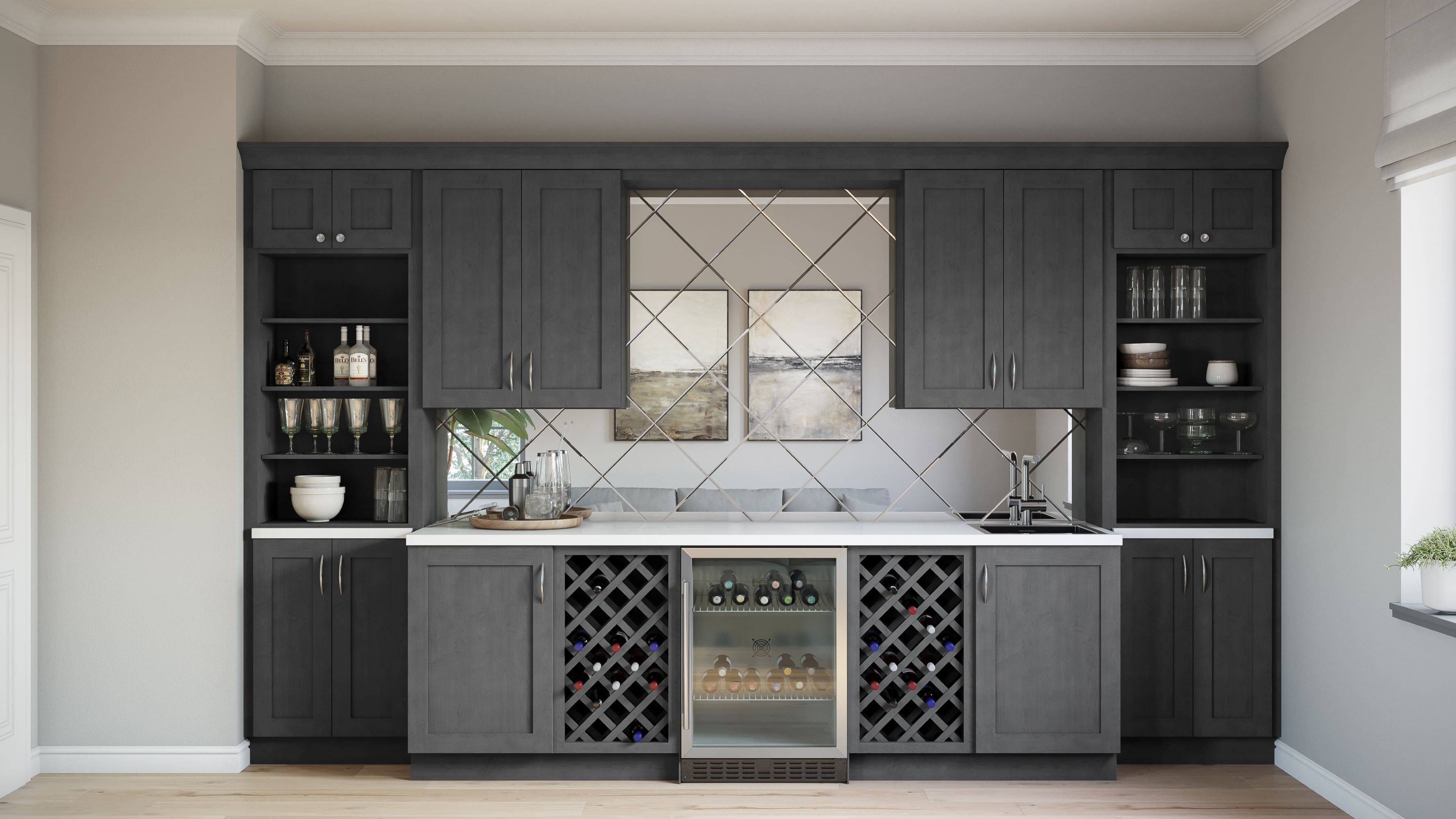 Charcoal Grey Shaker - Quick Ship